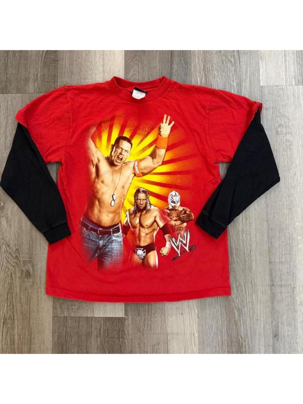 Y2K WWE Long Sleeve Shirt sz 8-10 kids Medium